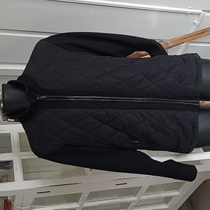 Paul & Shark Yachting medium black puffer sweater jacket  Made in Italy